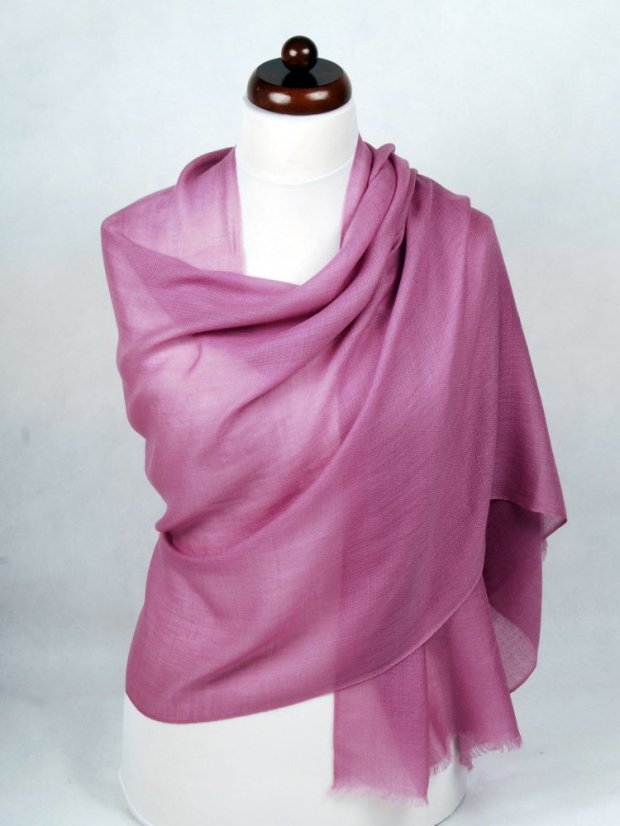 Prstienková pašmína exclusive šedofialová