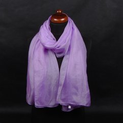 Hedvábná šála velká fialová