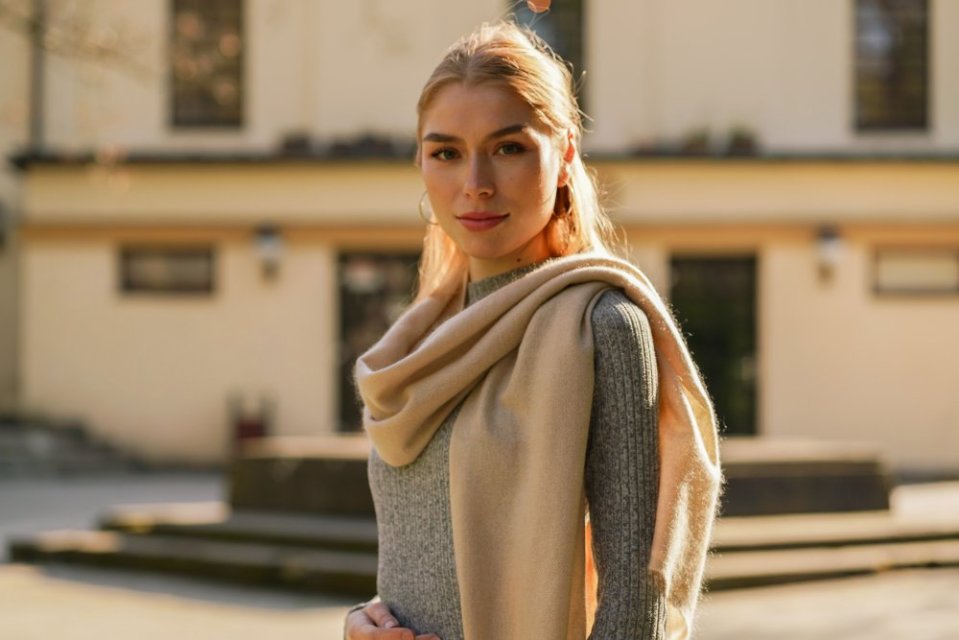 100% kašmírové šály exclusive střední