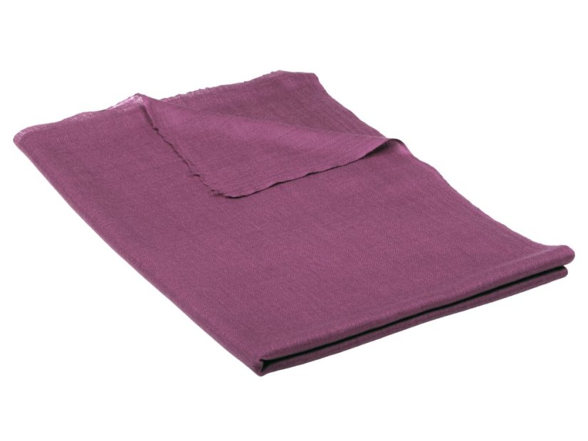 Kašmírska vlnená pašmína Self šedofialová