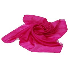 Hedvábný šátek jednobarevný magenta