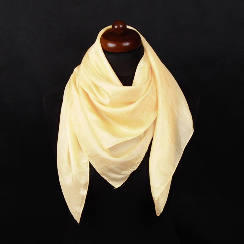 Seidentuch einfarbig hellgelb
