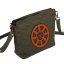 Tibetská kabelka crossbody Tharpa Khorlo tmavošedozelená
