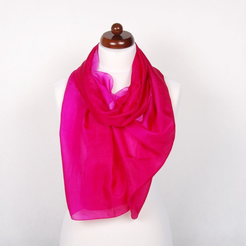 Seidenschal Ombre Magenta