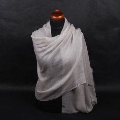 Prstýnková pašmína exclusive šedá