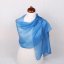 Hodvábny šál jednofarebný pastelovomodrý