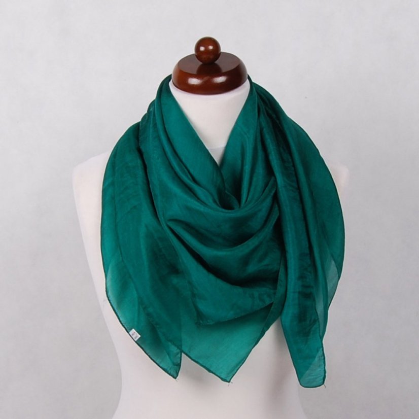 Seidentuch einfarbig dunkelgrün