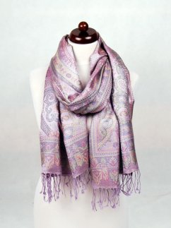 Hodvábny šál Super veľký levanduľový