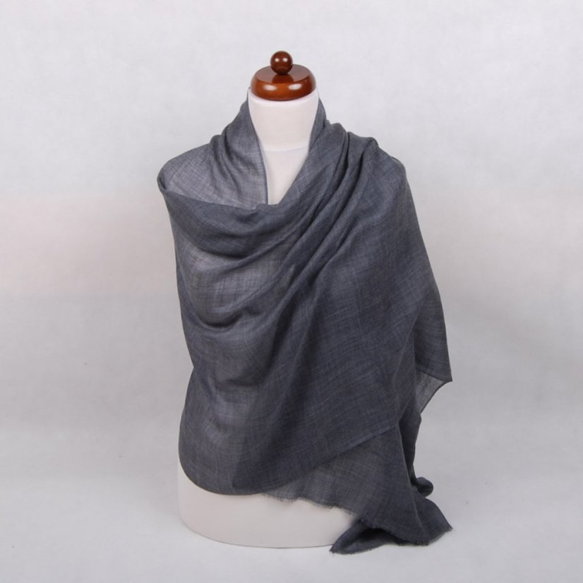 Ring-pashmina exklusiv dunkelgrau