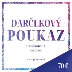 Darčekový poukaz v hodnote 70 €