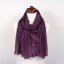 Hodvábny šál veľký tmavofialový s nádychom do hnedej farby