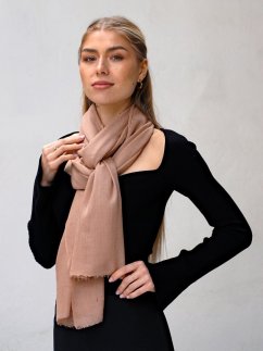 Pashmina-Wollschal Self in Mokka-Mousse