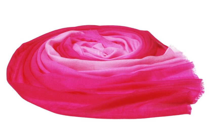 Ring-Pashmina exklusiv Ombre dunkelrosa