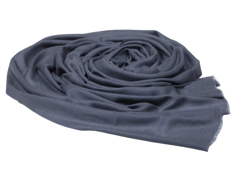 Pashmina-Wollschal Self dunkelgrau