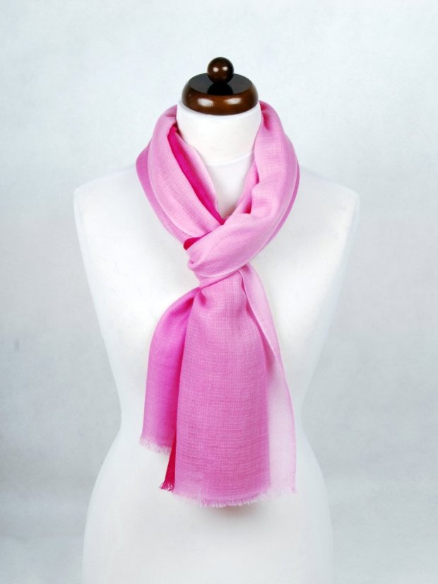 Ring-Pashmina exklusiv Ombre dunkelrosa