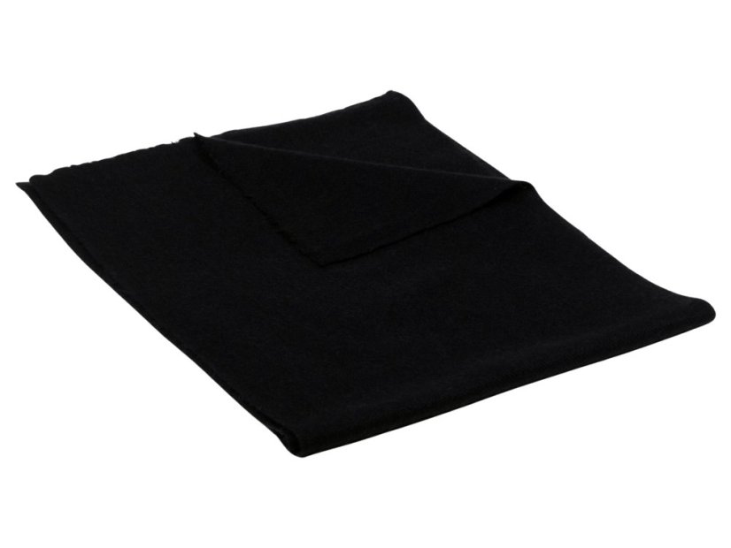 100% Kaschmirschal exklusiv schmal schwarz