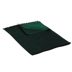 Šála z viskózy a hedvábí oboustranná tmavě zeleno-černá