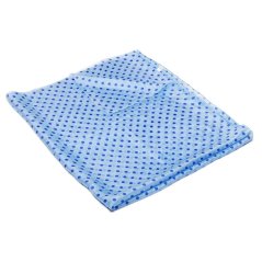 Hedvábná šála s potiskem velká světle modrá