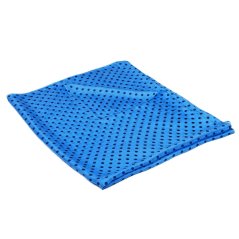 Hodvábny šál s potlačou veľký svetlomodrý s tmavomodrou farbou