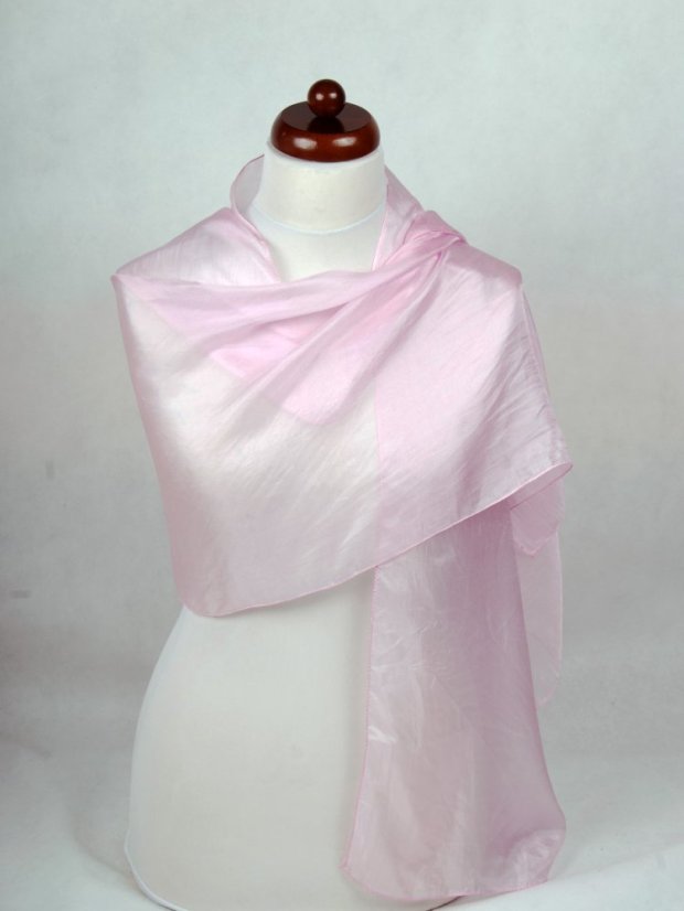 Seidenschal einfarbig hellrosa