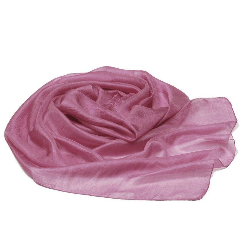 Seidenschal einfarbig altrosa