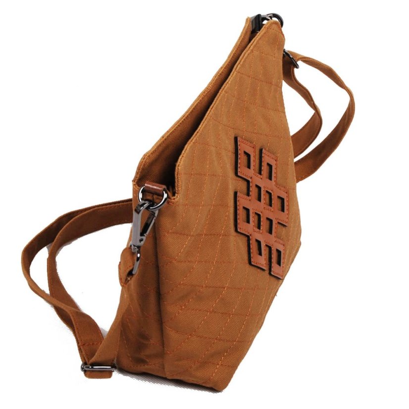 Tibetská kabelka crossbody Tharpa hnědá