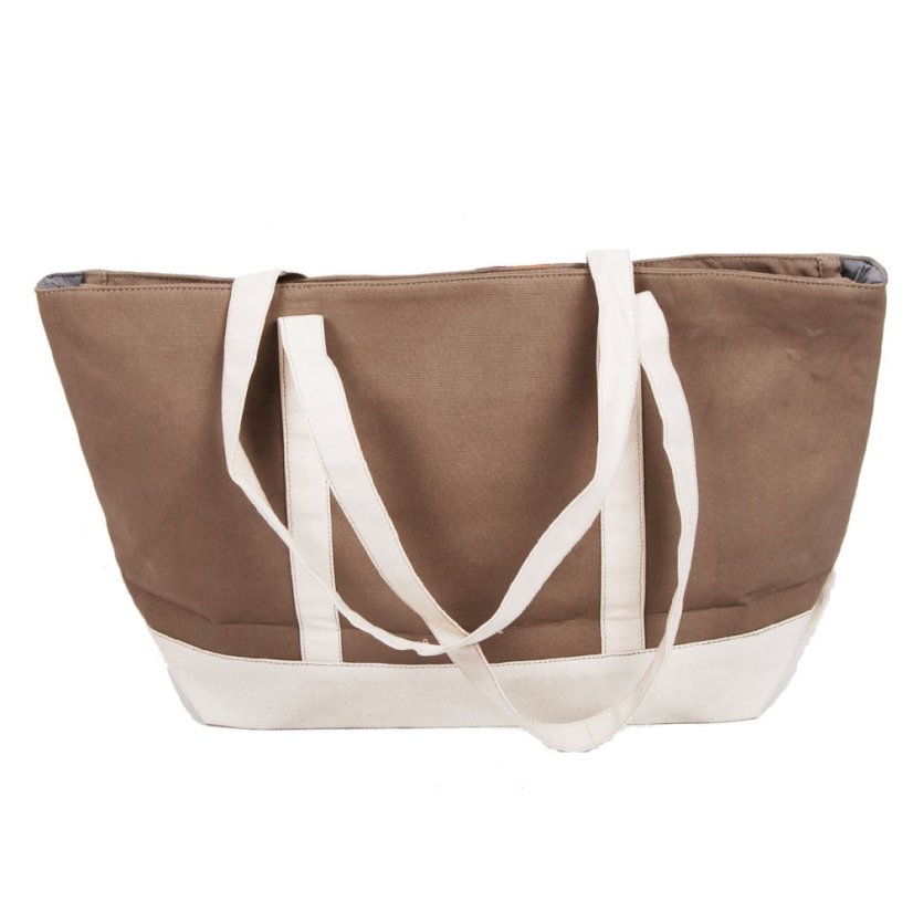 Tibetische Handtasche Shopper Thogme Druk hellbraun