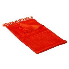 Hedvábná šála z Váránasí oranžovo-červená