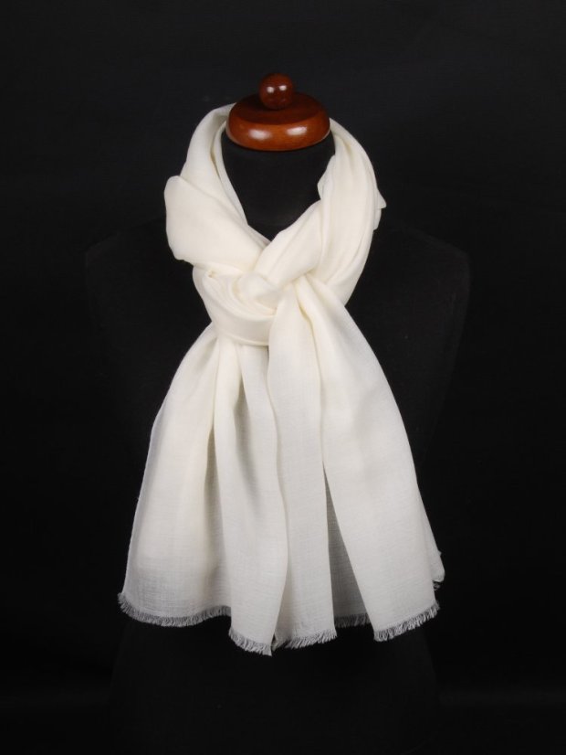 Ring-pashmina exklusiv cremefarben