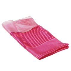 Hedvábná šála s potiskem růžová