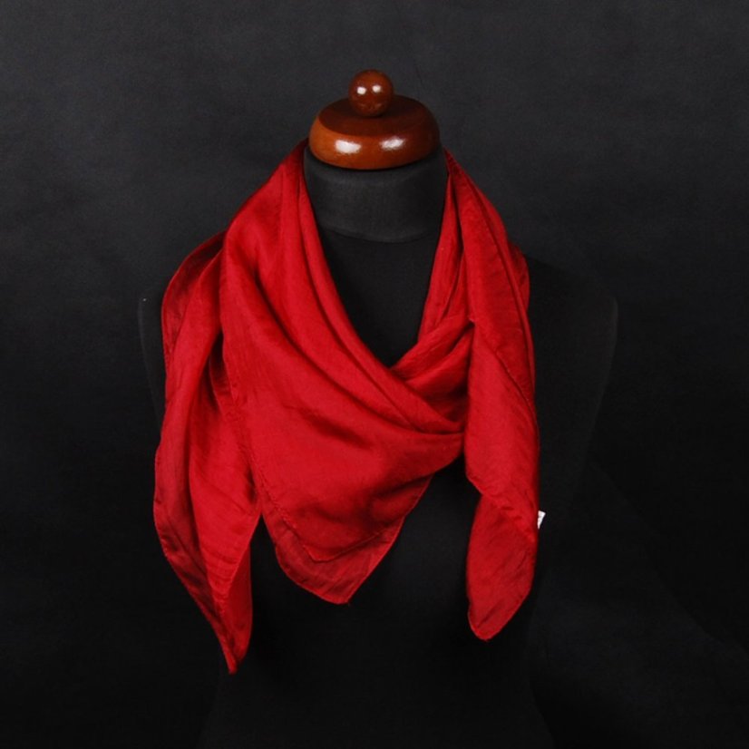 Seidentuch einfarbig dunkelrot