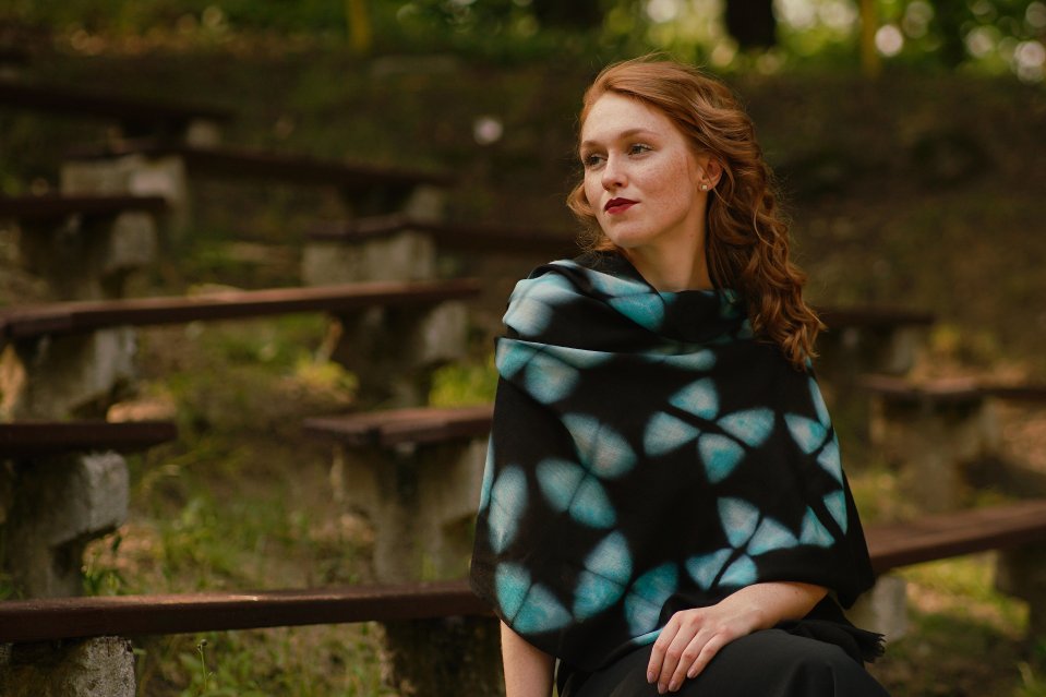 Kašmírske pašmíny s potlačou