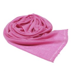 100% Kaschmir-Schal schmal rosa