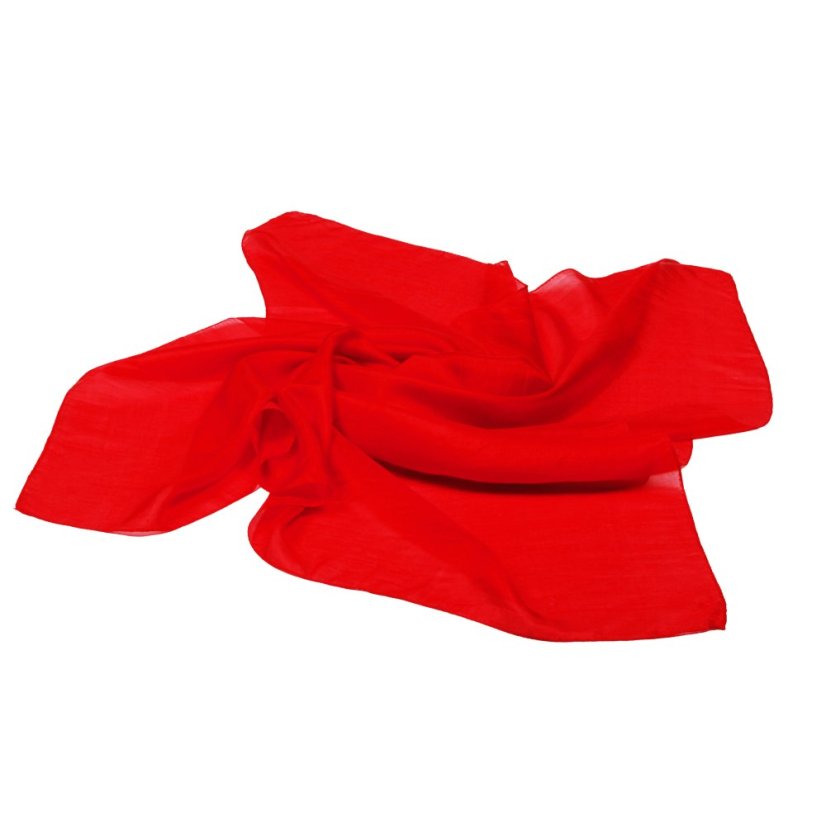 Seidentuch einfarbig rot