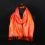 Seidenschal aus Varanasi orange-hellrosa