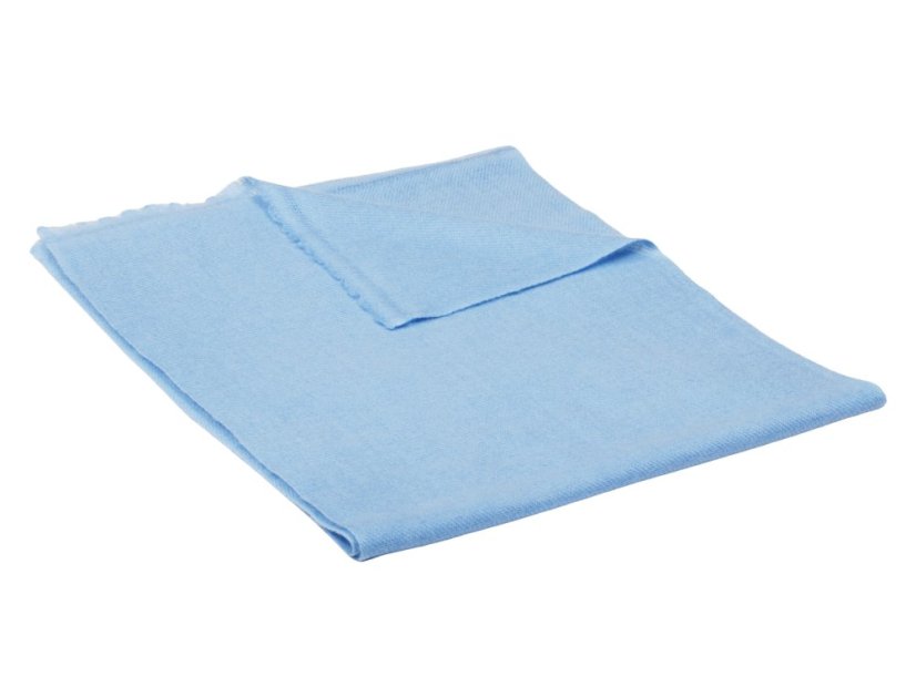 100% kašmírová šála exclusive úzká světle modrá