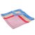 Seidentuch mit Aufdruck rosa mit Hellblau