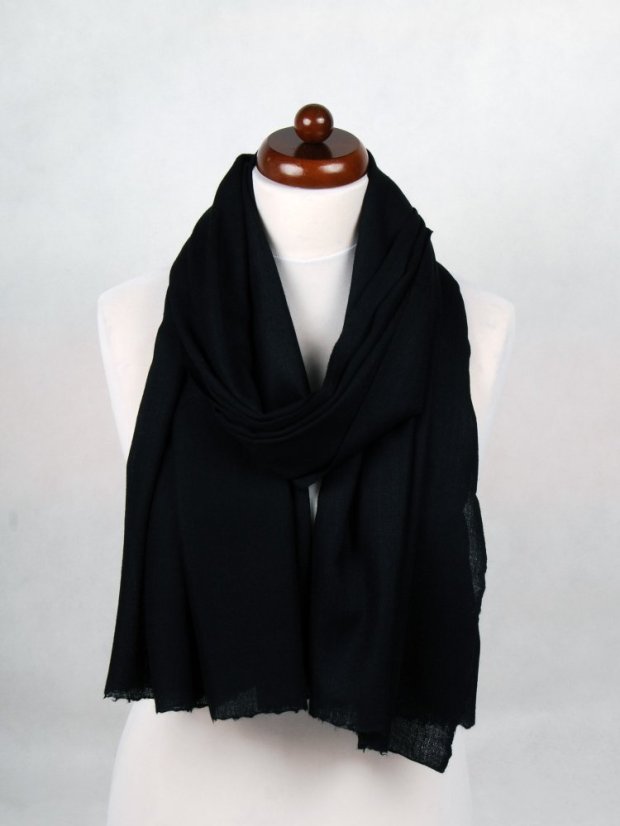 Pashmina-Wollschal Self schwarz