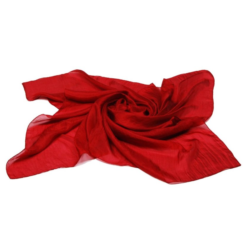 Seidentuch einfarbig dunkelrot