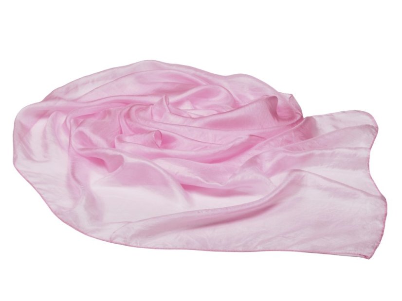 Seidenschal einfarbig hellrosa