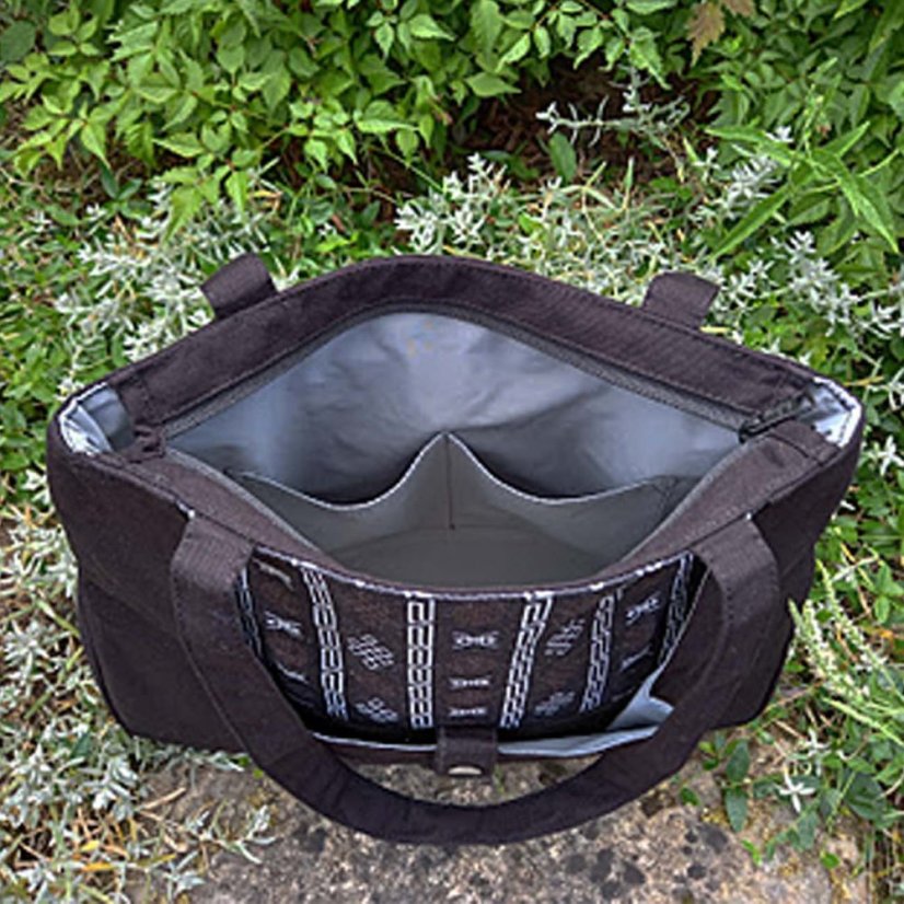 Tibetische Handtasche Tote Samye Pal schwarz