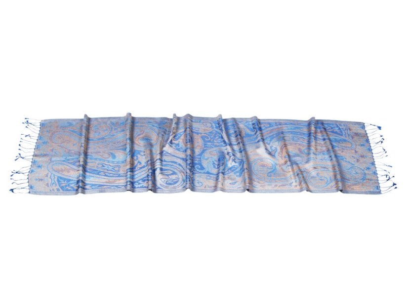 Hedvábná šála Super světle modrá