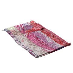 Prostříhávaná šála z viskózy mnohobarevná