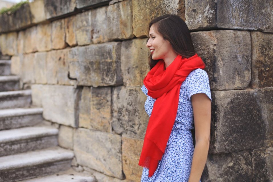 Kašmírské vlněné pašmíny Self