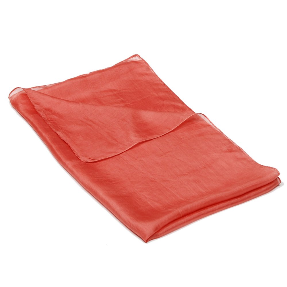 Hedvábná šála jednobarevná růžová s jemným nádechem do hnědé