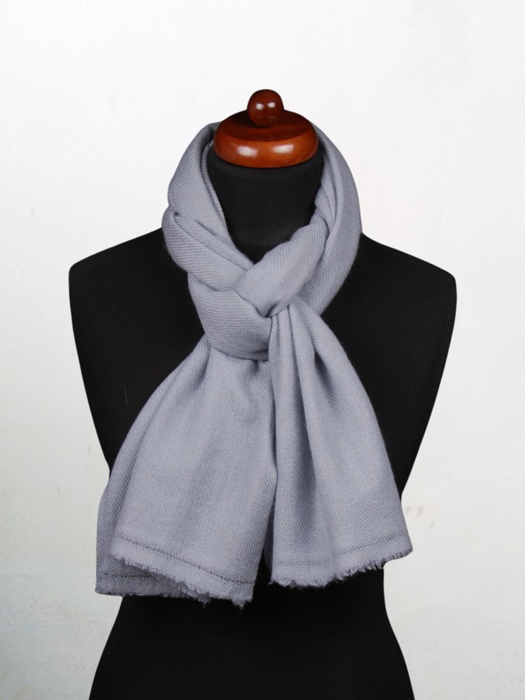 100% kašmírová šála exclusive úzká šedá