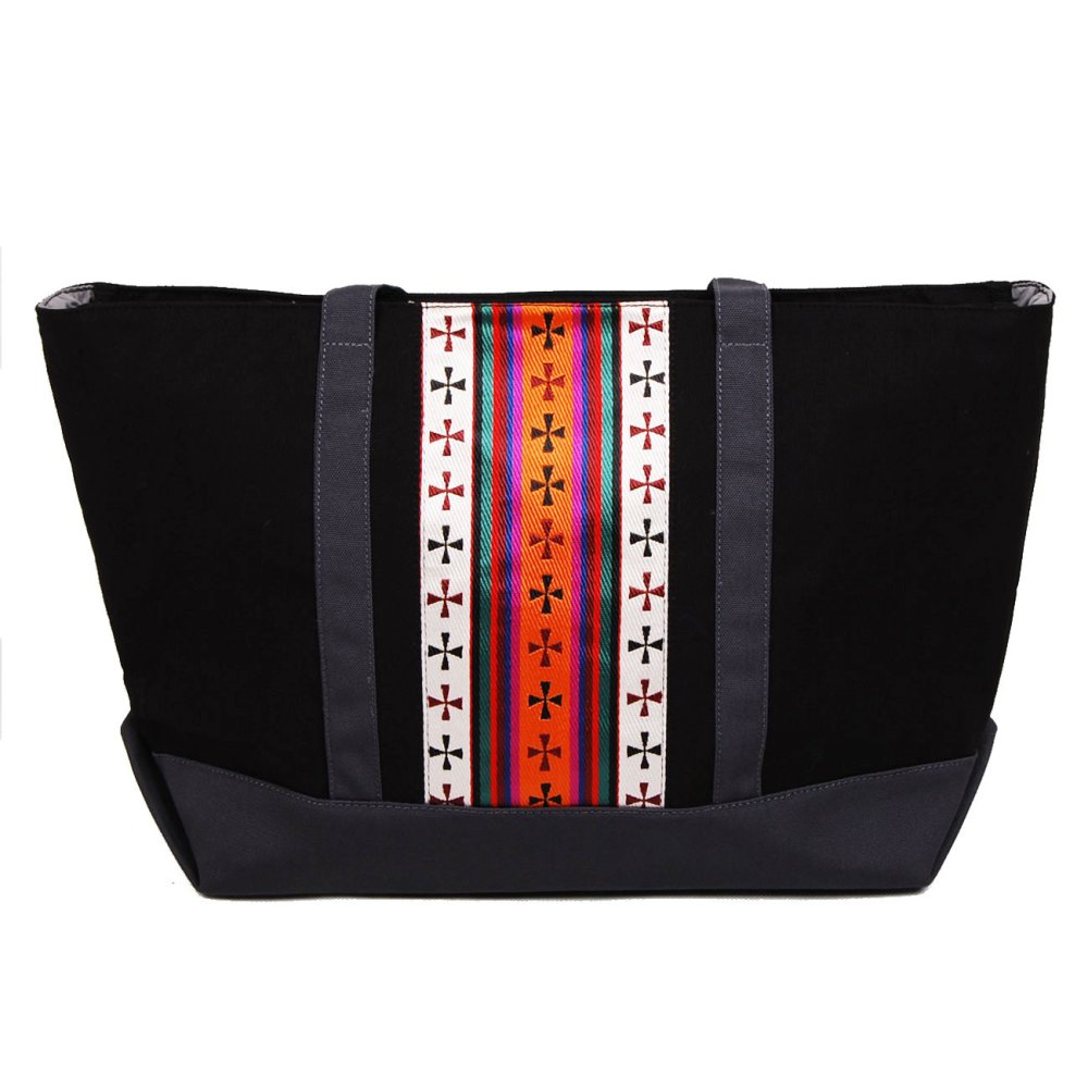 Tibetská kabelka Shopper Thogme Druk černá